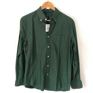JCREW Men's Green Button down Shirt, Slim NWT
